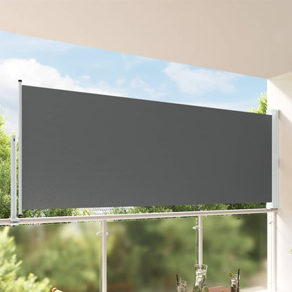 Patio Retractable Side Awning 160 x 300 cm Anthracite