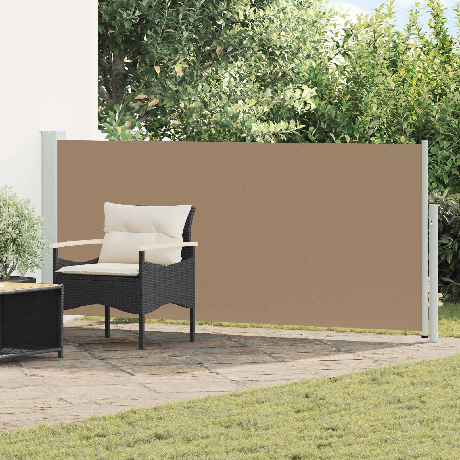 vidaXL Retractable Side Awning Rectangular 120 x 300 cm Polyester 1