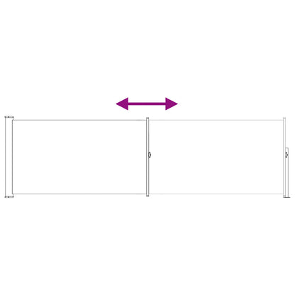 vidaXL Retractable Side Awning Rectangular 120 x 300 cm Polyester 6