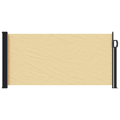 vidaXL Retractable Side Awning 300 x 100 cm Polyester Rectangular Sand 2