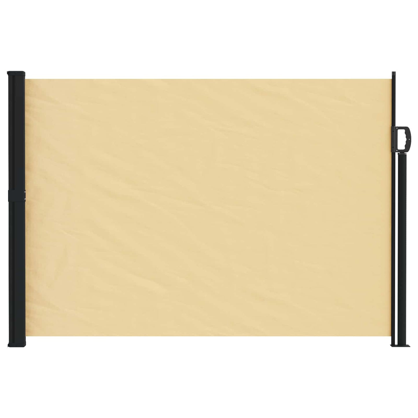 vidaXL Retractable Side Awning 300 x 140 cm Polyester Rectangular Sand 2