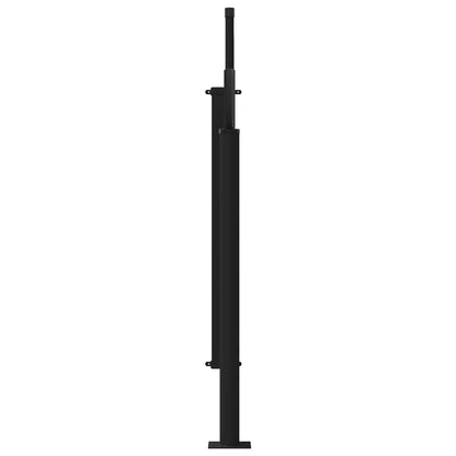 vidaXL Retractable Side Awning 500 x 100 cm Polyester Rectangular Grey 3