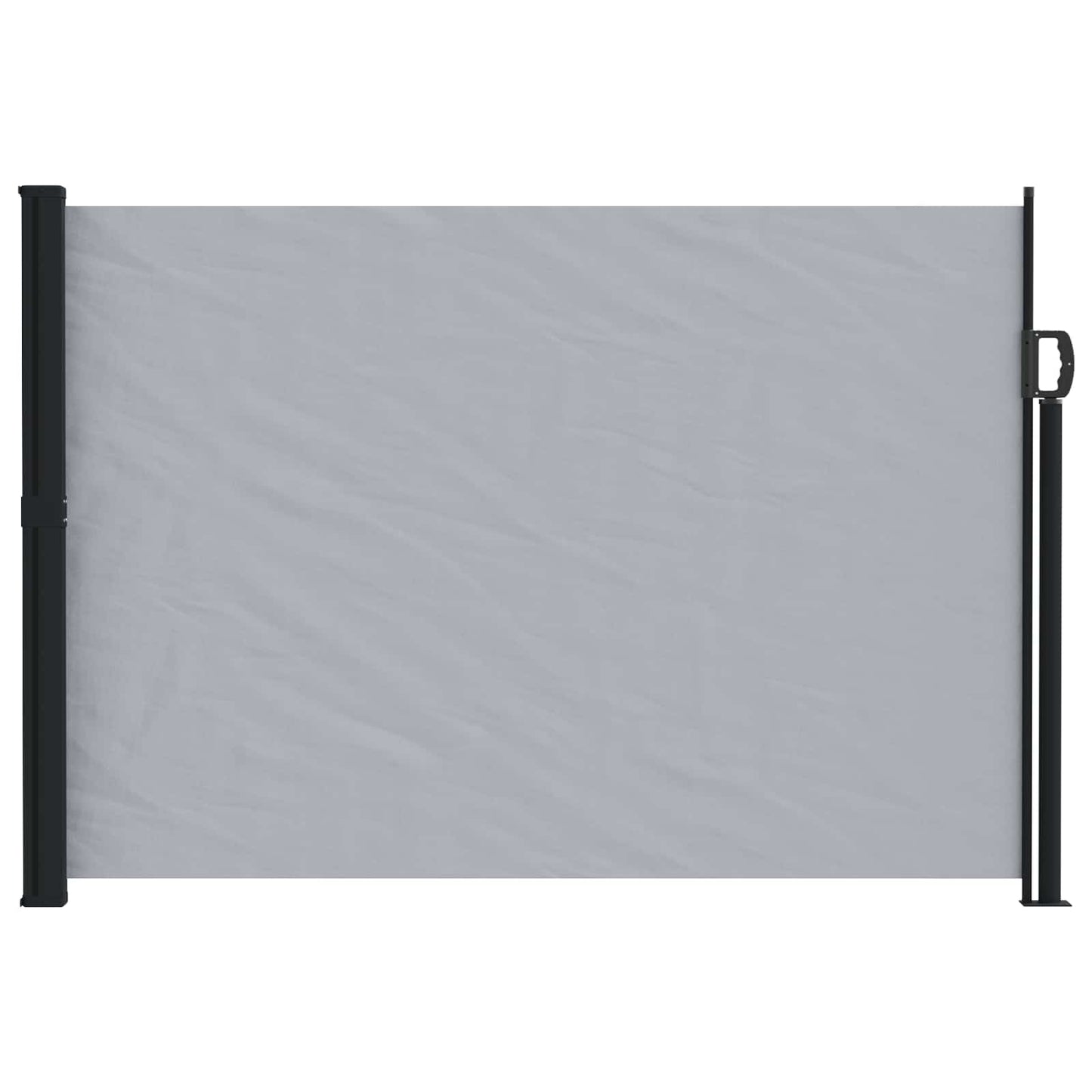 vidaXL Retractable Side Awning 500 x 120 cm Polyester Rectangular Grey 2