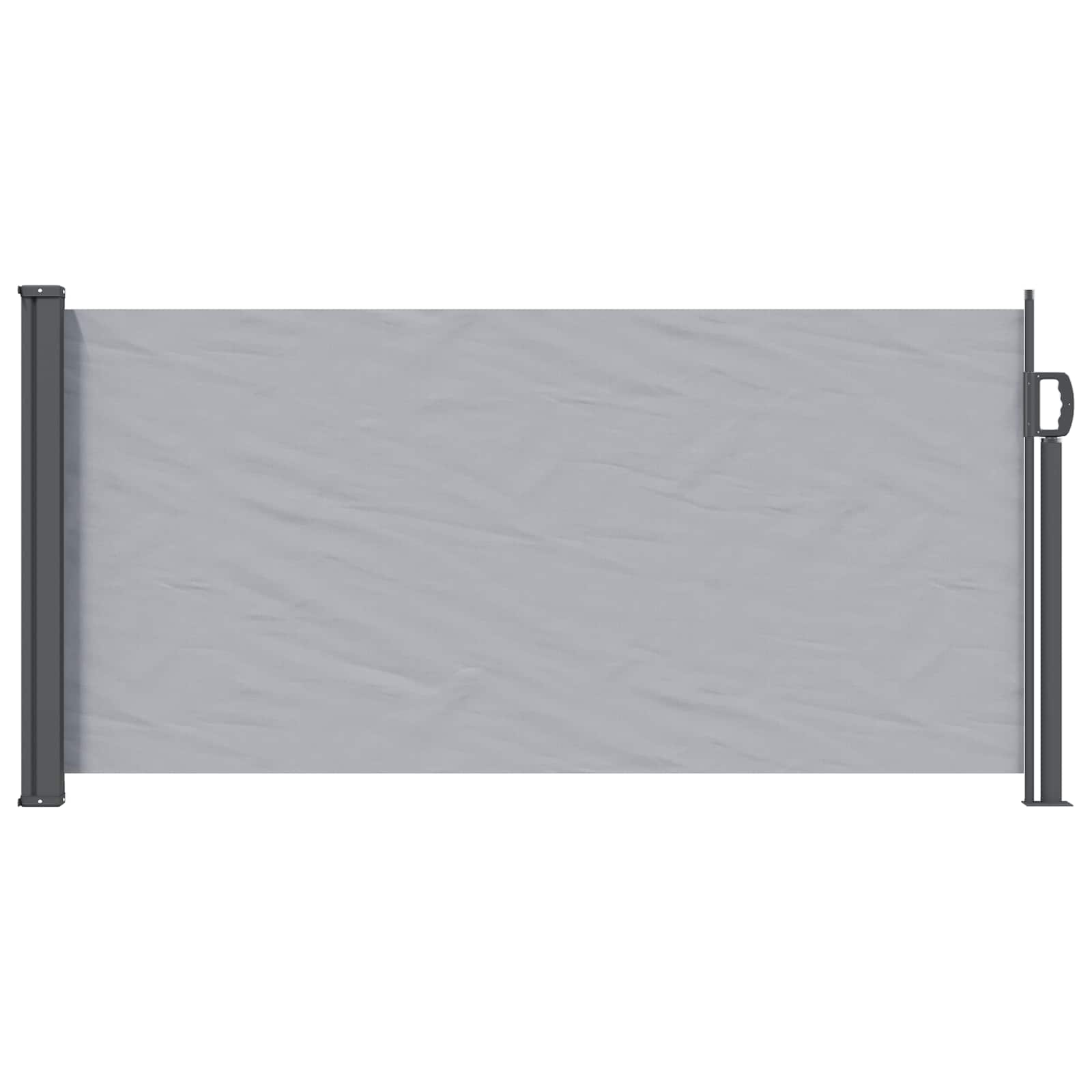 vidaXL Retractable Side Awning 300 x 100 cm Polyester Rectangular Grey 1