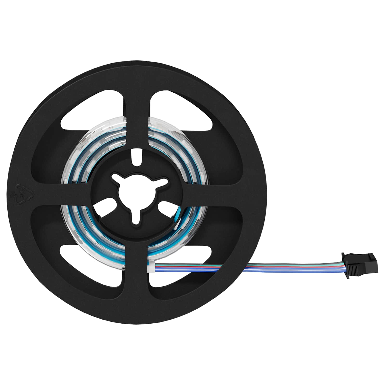 vidaXL LED Strip 12 pcs Black and Transparent Copper and Plastic 3