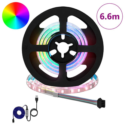 vidaXL LED Strip 12 pcs Black and Transparent Copper and Plastic 2