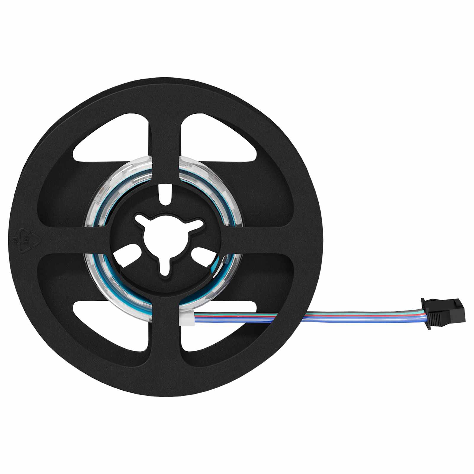 vidaXL LED Strip 12 pcs Black and Transparent Copper and Plastic 3