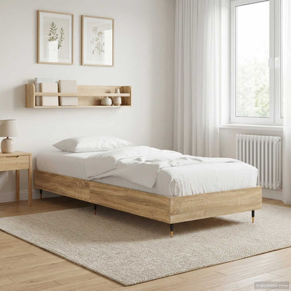 vidaXL Bed Frame Sonoma Oak 80 x 200 cm Engineered Wood 1