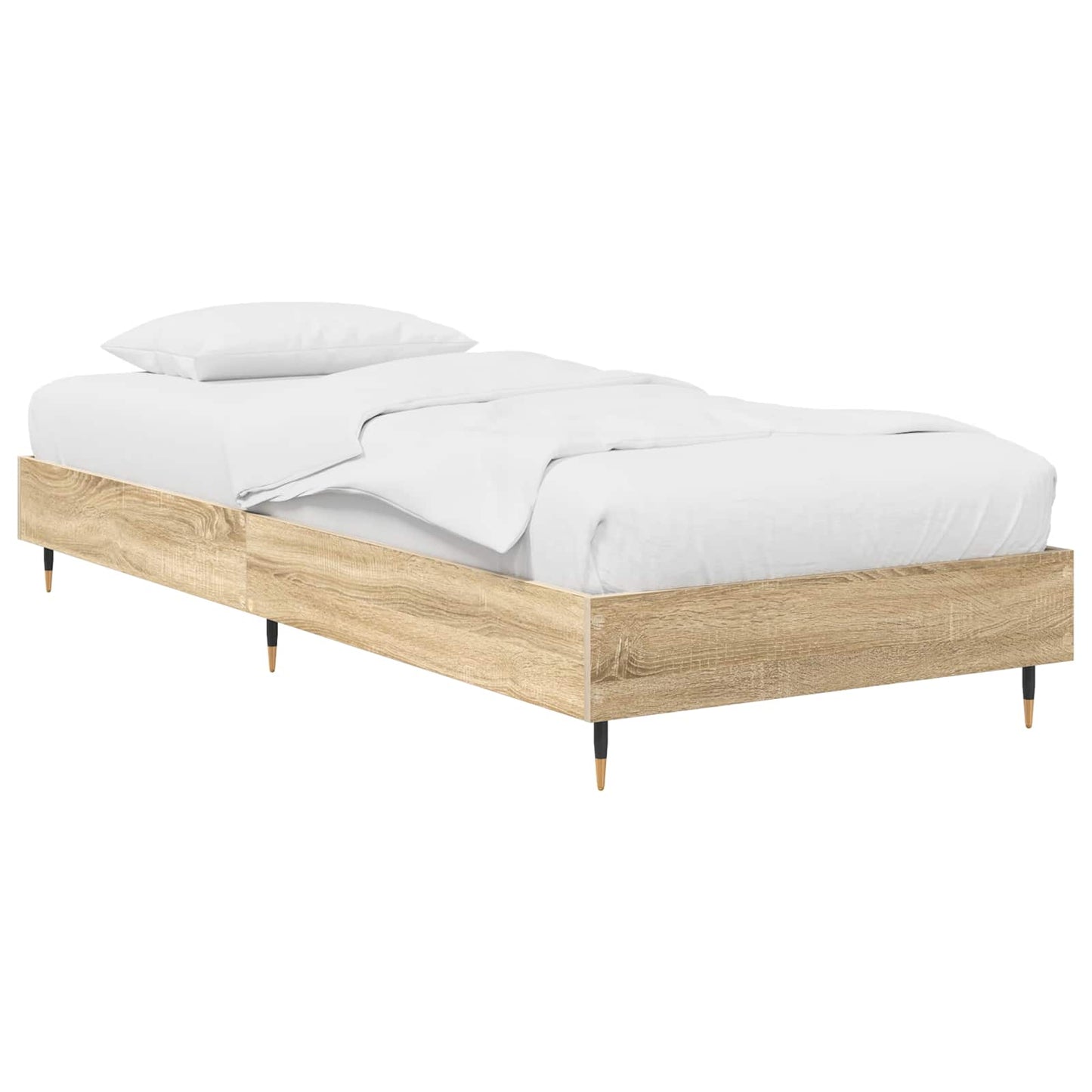 vidaXL Bed Frame Sonoma Oak 80 x 200 cm Engineered Wood 2