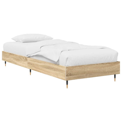 vidaXL Bed Frame Sonoma Oak 80 x 200 cm Engineered Wood 2