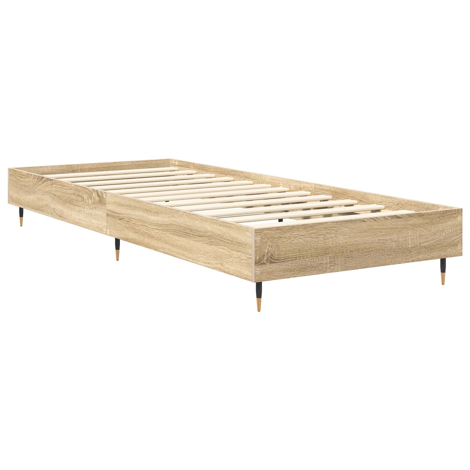 vidaXL Bed Frame Sonoma Oak 80 x 200 cm Engineered Wood 3