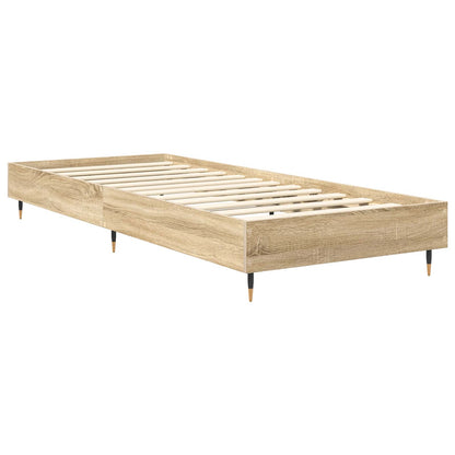 vidaXL Bed Frame Sonoma Oak 80 x 200 cm Engineered Wood 3