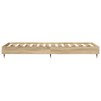 vidaXL Bed Frame Sonoma Oak 80 x 200 cm Engineered Wood 5
