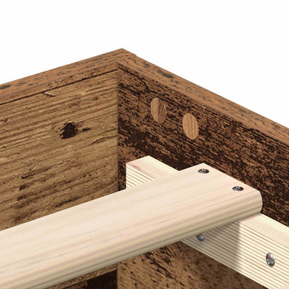 vidaXL Bed Frame Old Wood Engineered Wood 6