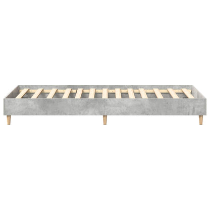 vidaXL Bed Frame Concrete Grey Engineered Wood 5