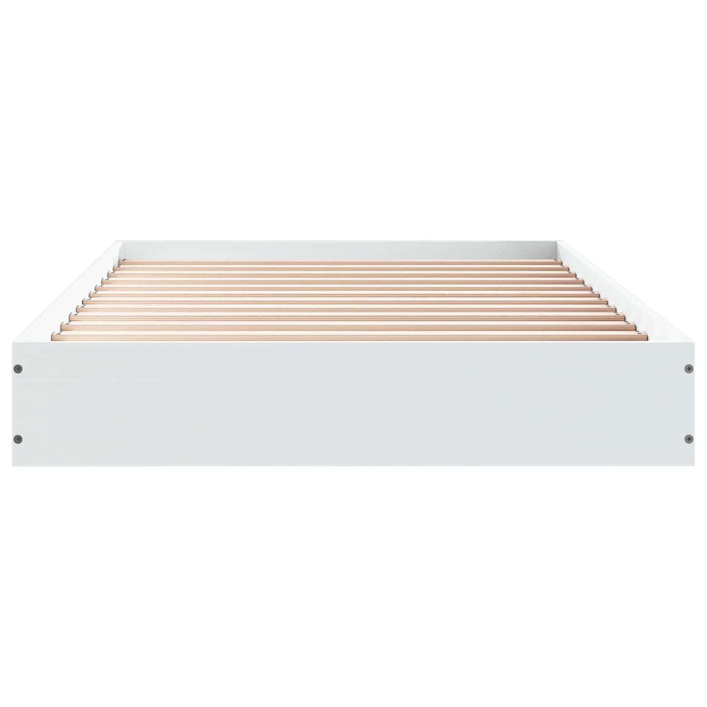 vidaXL Floor Bed Frame White 80 x 200 cm Engineered Wood 4