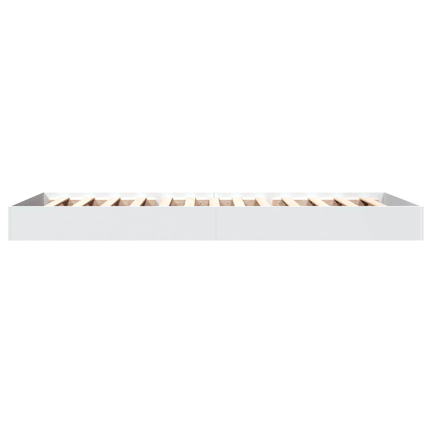 vidaXL Floor Bed Frame White 80 x 200 cm Engineered Wood 5