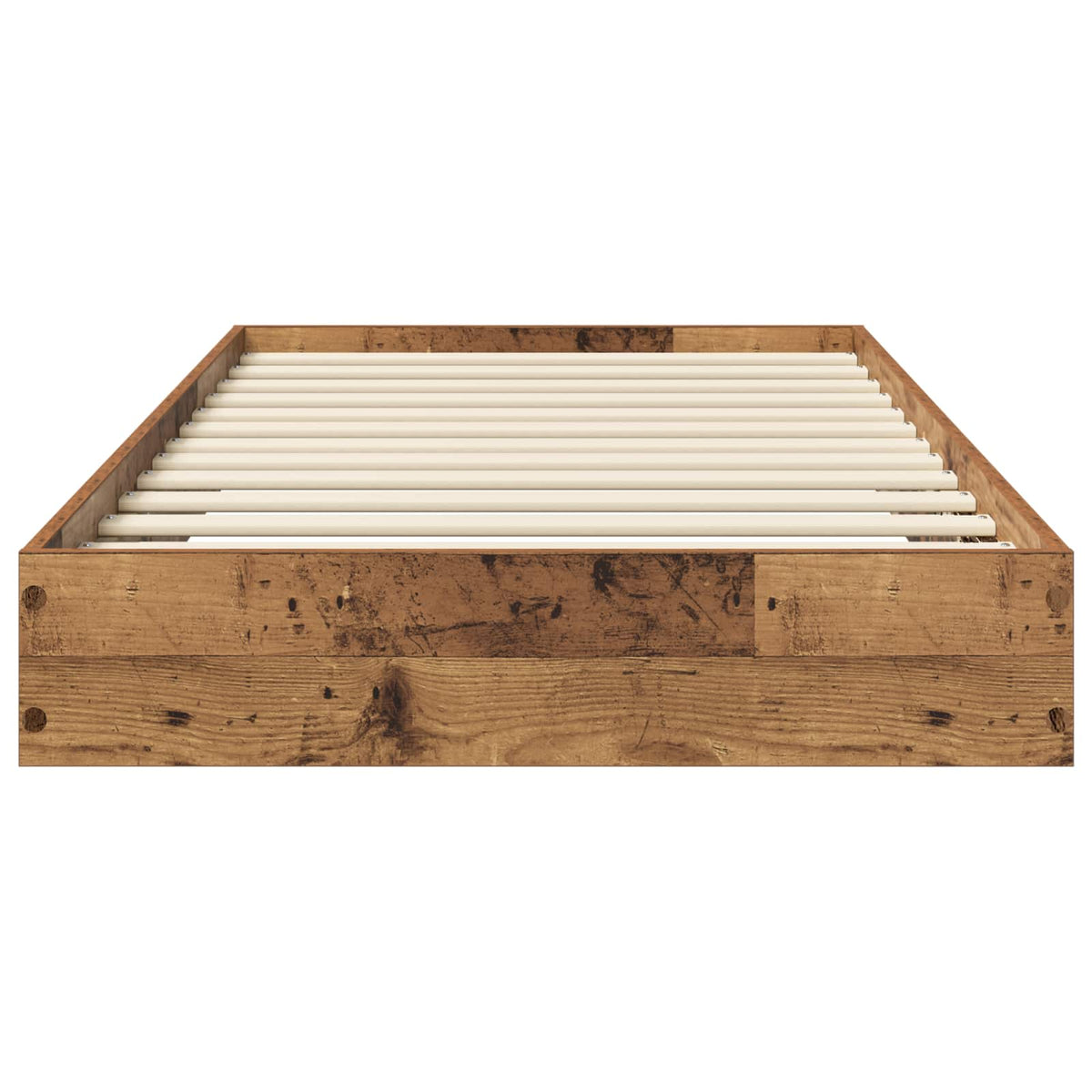 vidaXL Floor Bed Frame Old Wood 80 x 200 cm Engineered Wood 4