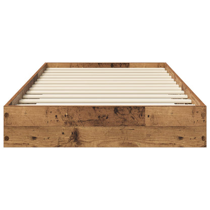 vidaXL Floor Bed Frame Old Wood 80 x 200 cm Engineered Wood 4