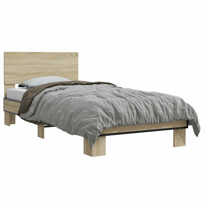 Bed Frame without Mattress Length 200 cm Sonoma oak 80 cm