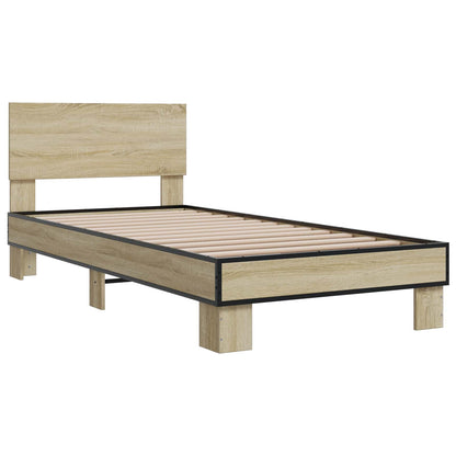 Bed Frame without Mattress Length 200 cm Sonoma oak 80 cm