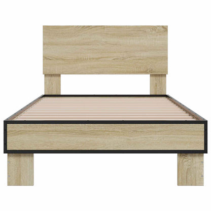 Bed Frame without Mattress Length 200 cm Sonoma oak 80 cm