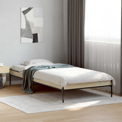 vidaXL Bed Frame Sonoma Oak 80 x 200 cm Engineered Wood 1
