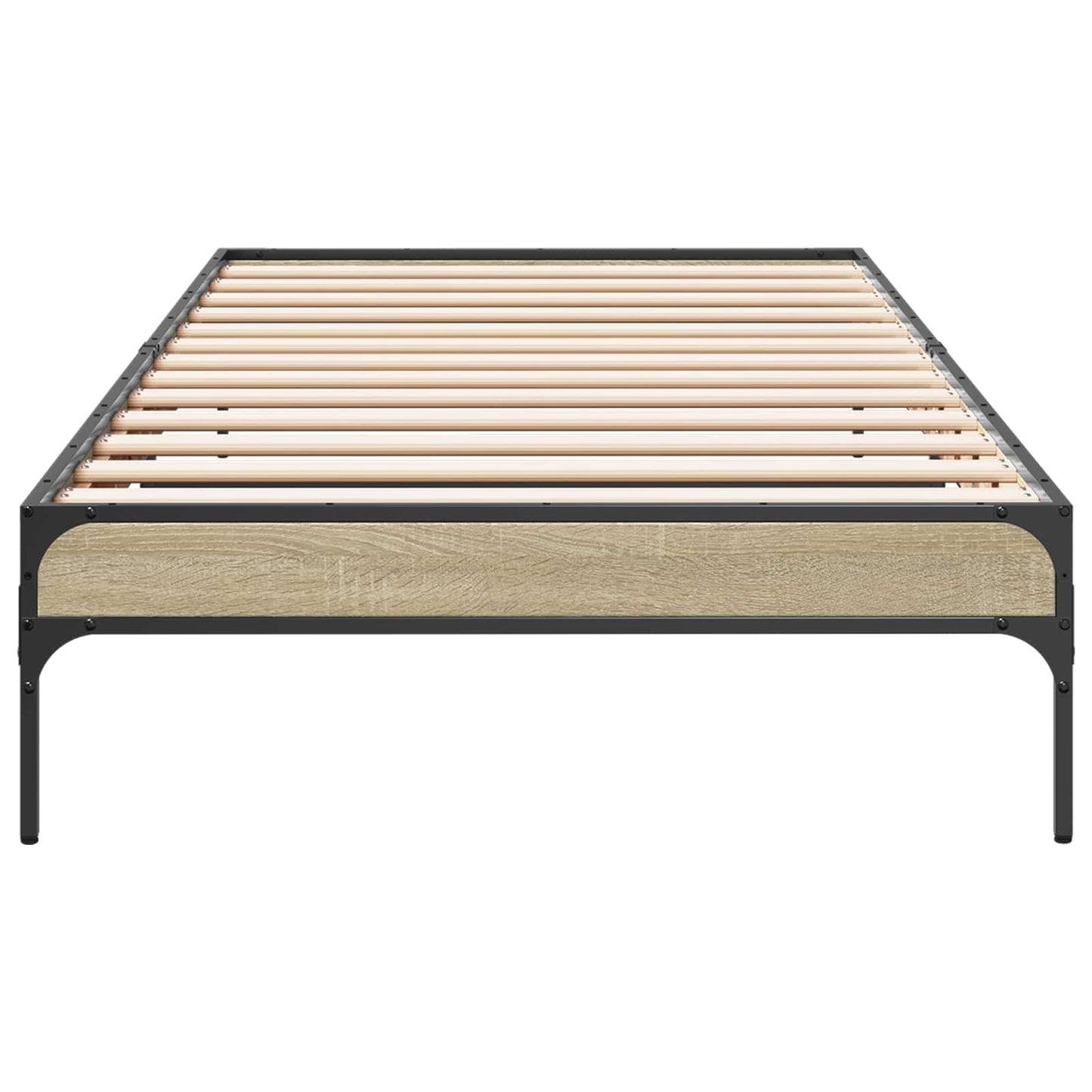 vidaXL Bed Frame Sonoma Oak 80 x 200 cm Engineered Wood 4
