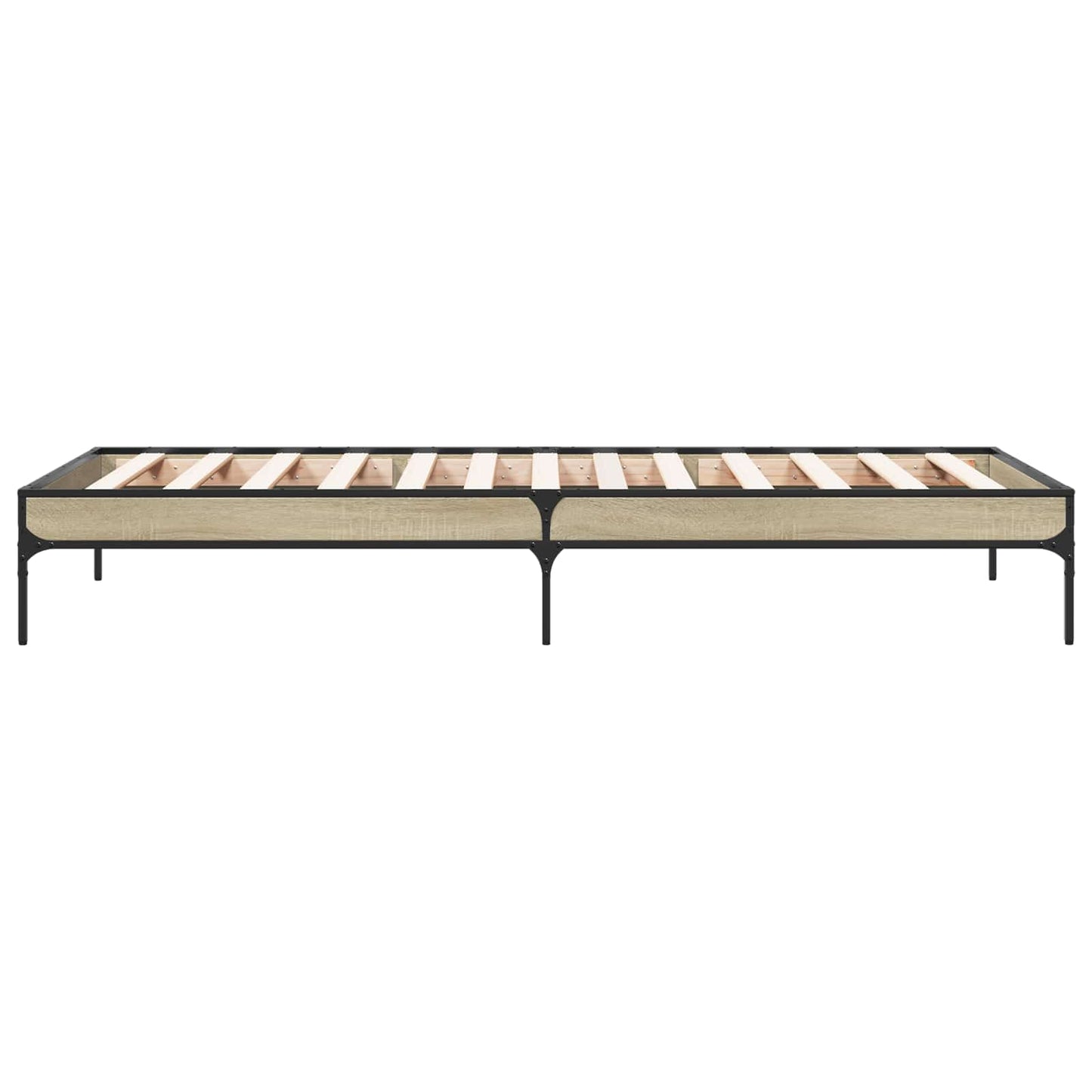 vidaXL Bed Frame Sonoma Oak 80 x 200 cm Engineered Wood 5