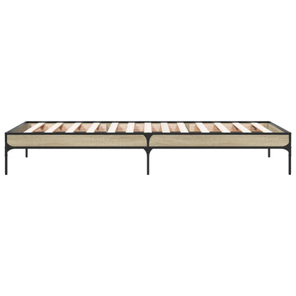 vidaXL Bed Frame Sonoma Oak 80 x 200 cm Engineered Wood 5