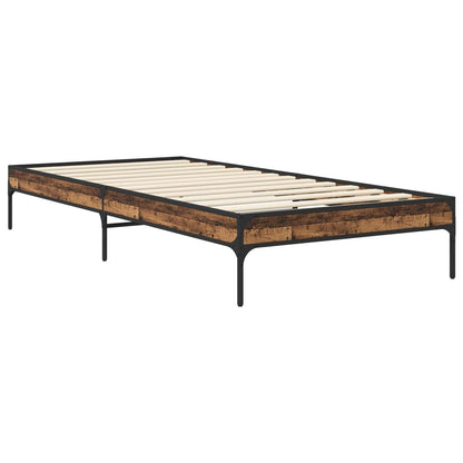 vidaXL Bed Frame Old Wood 80 x 200 cm Engineered Wood 3