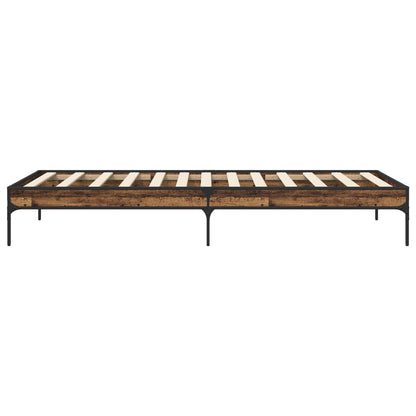 vidaXL Bed Frame Old Wood 80 x 200 cm Engineered Wood 5