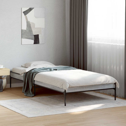vidaXL Bed Frame without Mattress Height 30 cm Length 200 cm Grey Sonoma