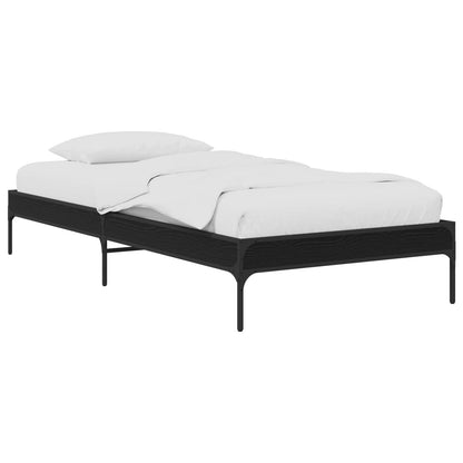 vidaXL Bed Frame Black Oak 80 x 200 cm Engineered Wood 2