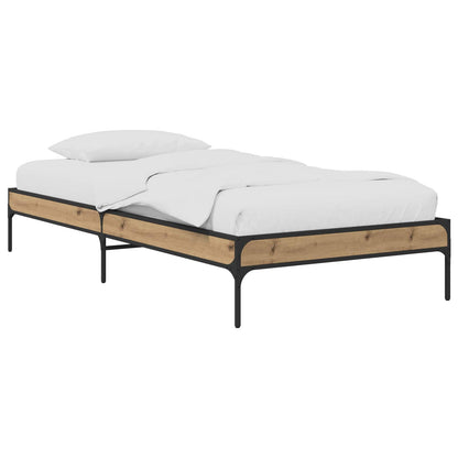 vidaXL Bed Frame Artisian Oak 80 x 200 cm Engineered Wood 2