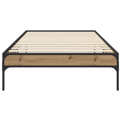 vidaXL Bed Frame Artisian Oak 80 x 200 cm Engineered Wood 4