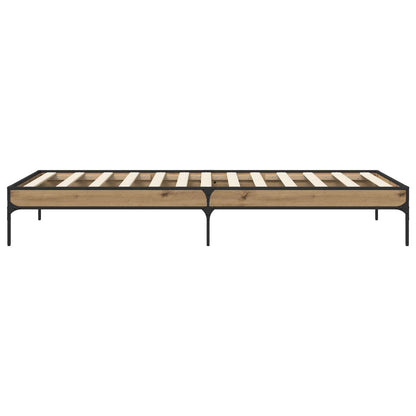 vidaXL Bed Frame Artisian Oak 80 x 200 cm Engineered Wood 5