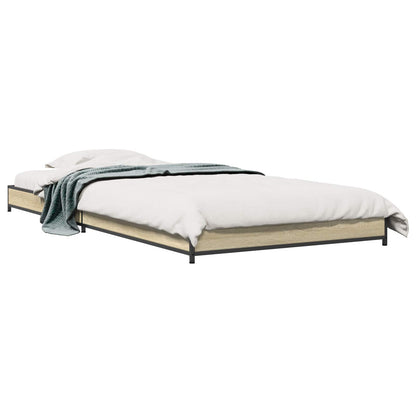 vidaXL Bed Frame Sonoma Oak 80 x 200 cm Engineered Wood 2