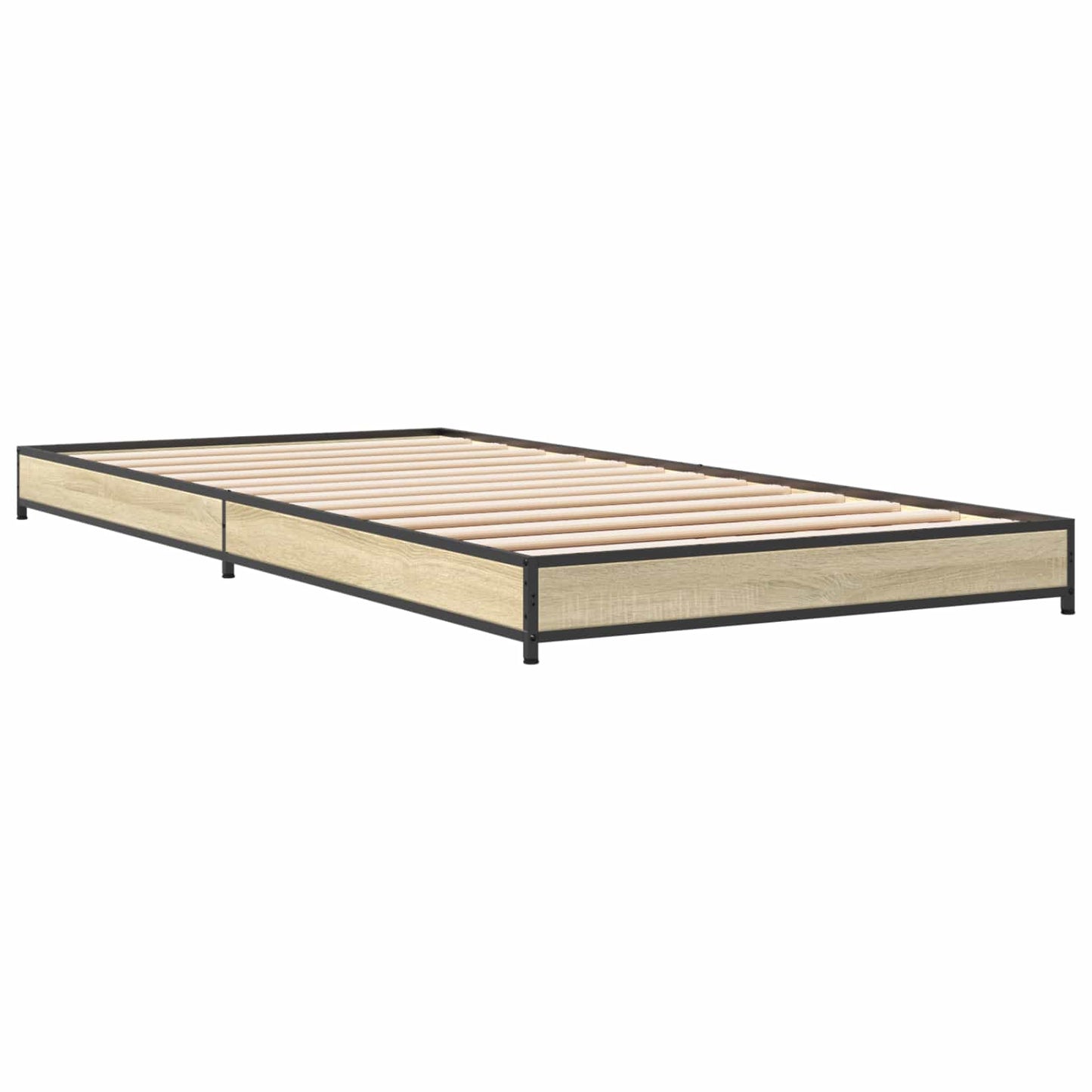 vidaXL Bed Frame Sonoma Oak 80 x 200 cm Engineered Wood 3