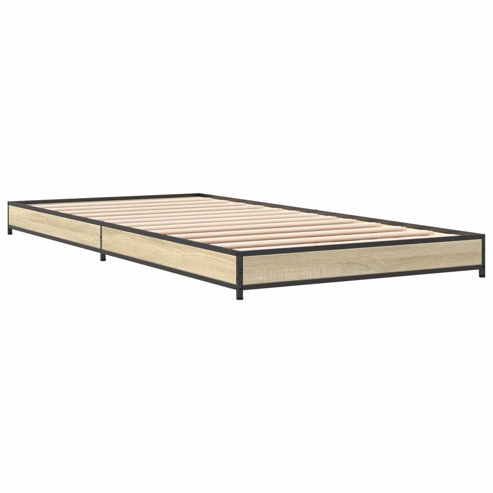 vidaXL Bed Frame Sonoma Oak 80 x 200 cm Engineered Wood 3