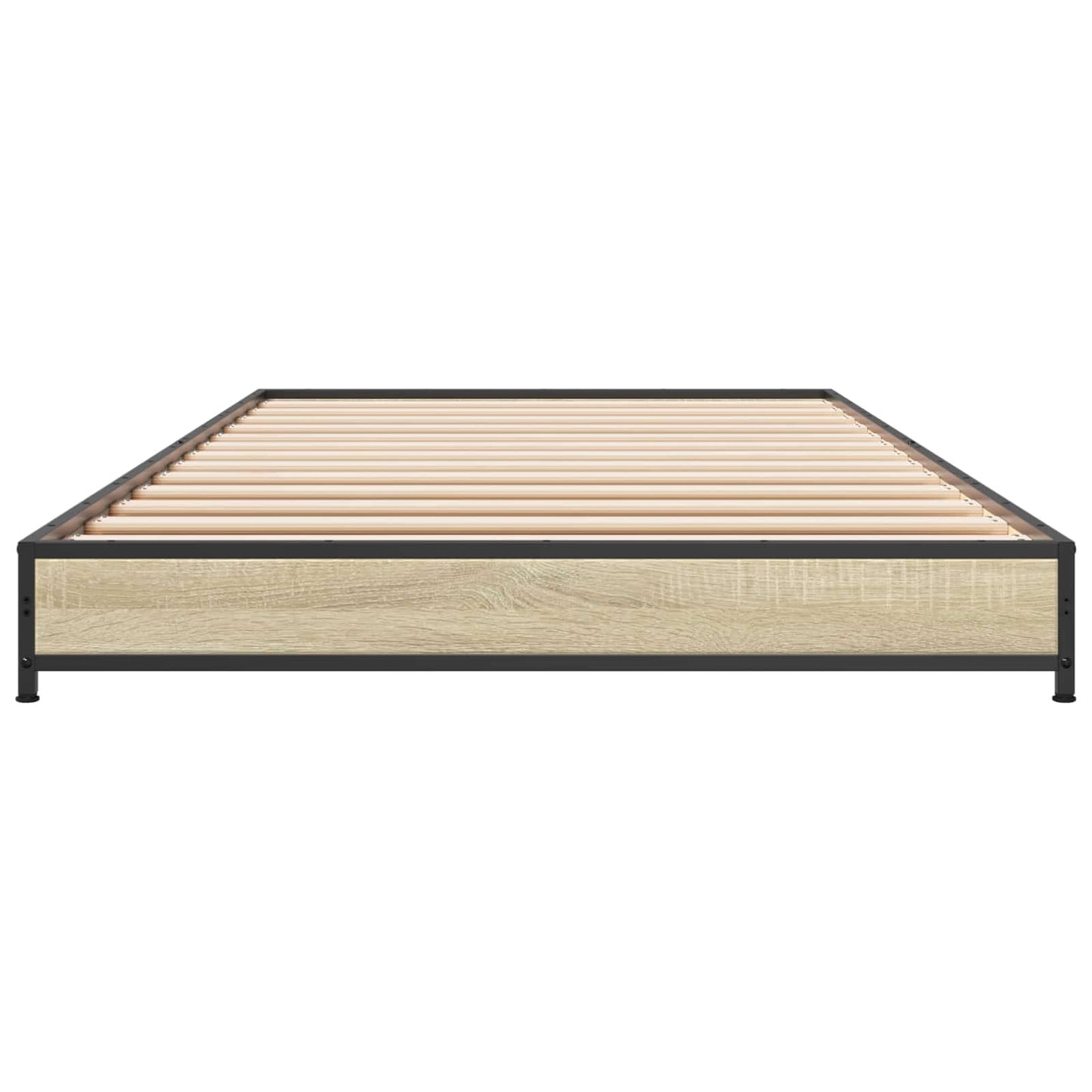 vidaXL Bed Frame Sonoma Oak 80 x 200 cm Engineered Wood 4