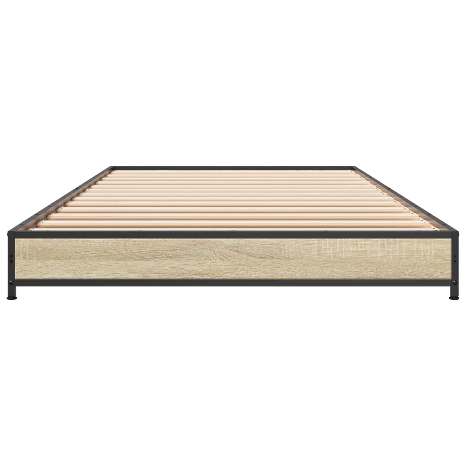 vidaXL Bed Frame Sonoma Oak 80 x 200 cm Engineered Wood 4