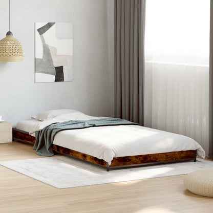vidaXL Bed Frame Smoked Oak 80 x 200 cm Engineered Wood 1