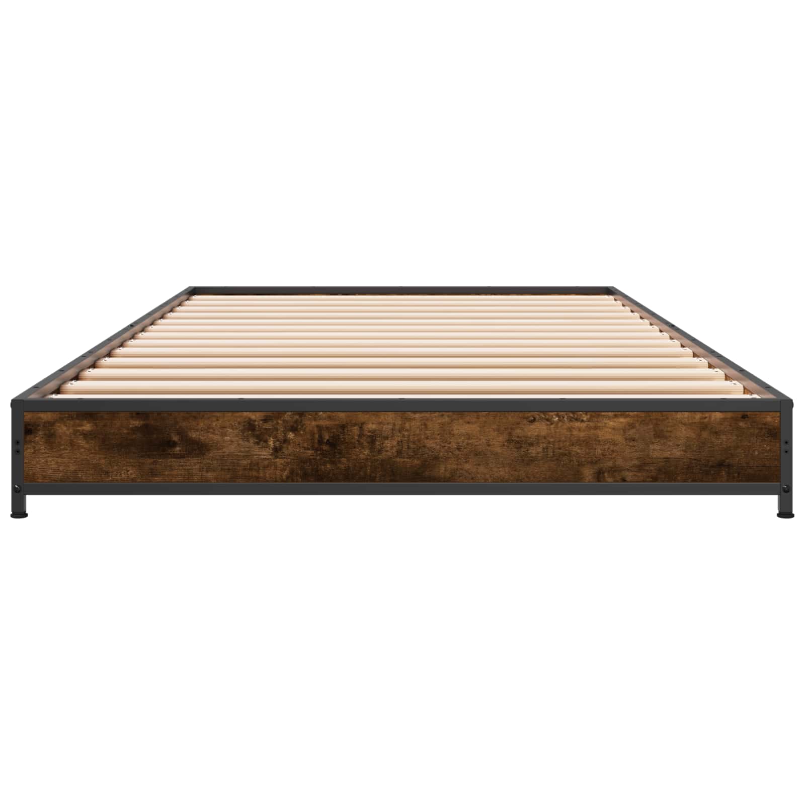 vidaXL Bed Frame Smoked Oak 80 x 200 cm Engineered Wood 4