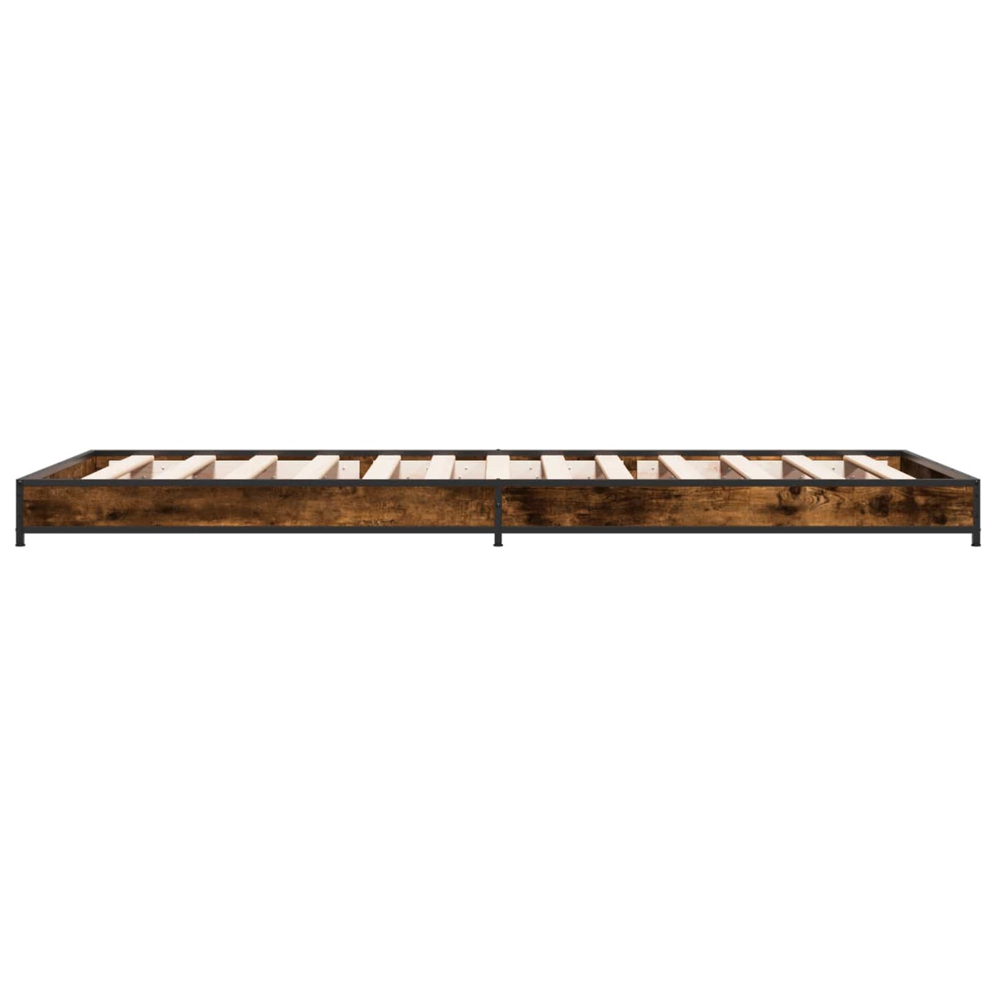 vidaXL Bed Frame Smoked Oak 80 x 200 cm Engineered Wood 5
