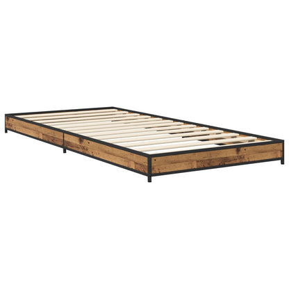 vidaXL Bed Frame Old Wood 80 x 200 cm Engineered Wood 3