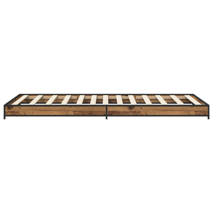 vidaXL Bed Frame Old Wood 80 x 200 cm Engineered Wood 5