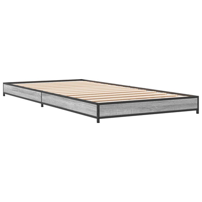 vidaXL Bed Frame Grey Sonoma 80 x 200 cm Engineered Wood 3