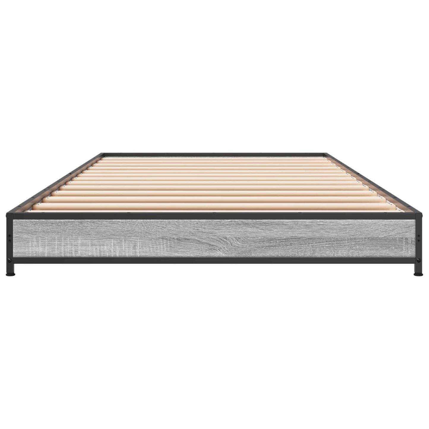 vidaXL Bed Frame Grey Sonoma 80 x 200 cm Engineered Wood 4