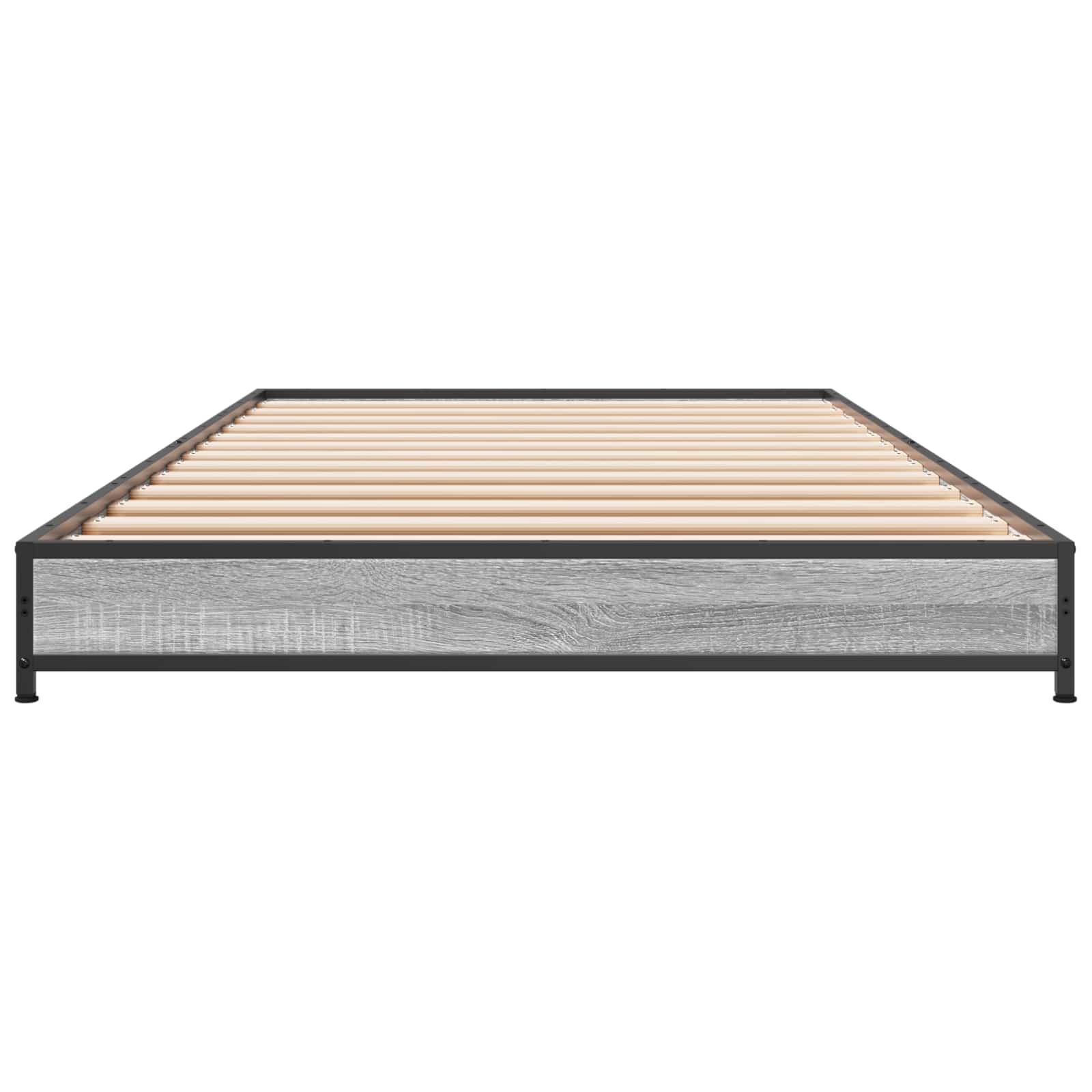 vidaXL Bed Frame Grey Sonoma 80 x 200 cm Engineered Wood 4